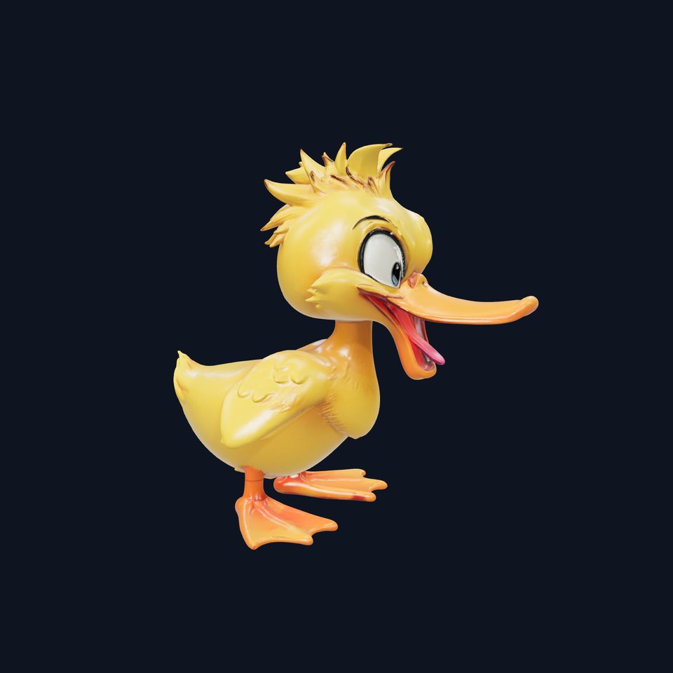 Animated Duck Character Model Pack